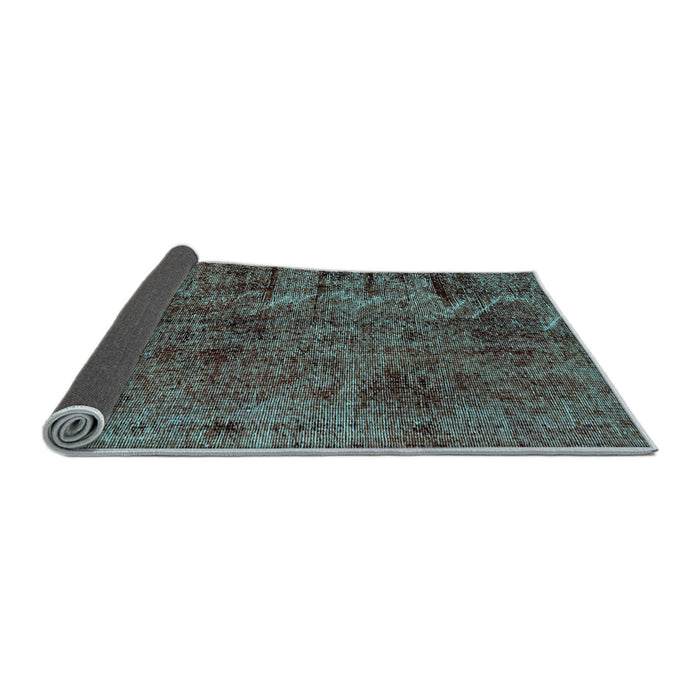 Sideview of Abstract Light Blue Modern Rug, abs1978lblu