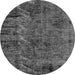 Round Abstract Gray Modern Rug, abs1978gry