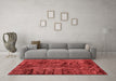 Modern Red Washable Rugs