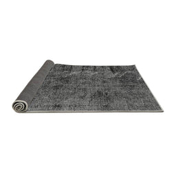 Sideview of Abstract Gray Modern Rug, abs1978gry
