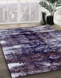 Abstract Plum Purple Modern Rug, abs1979