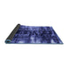 Sideview of Abstract Blue Modern Rug, abs1979blu