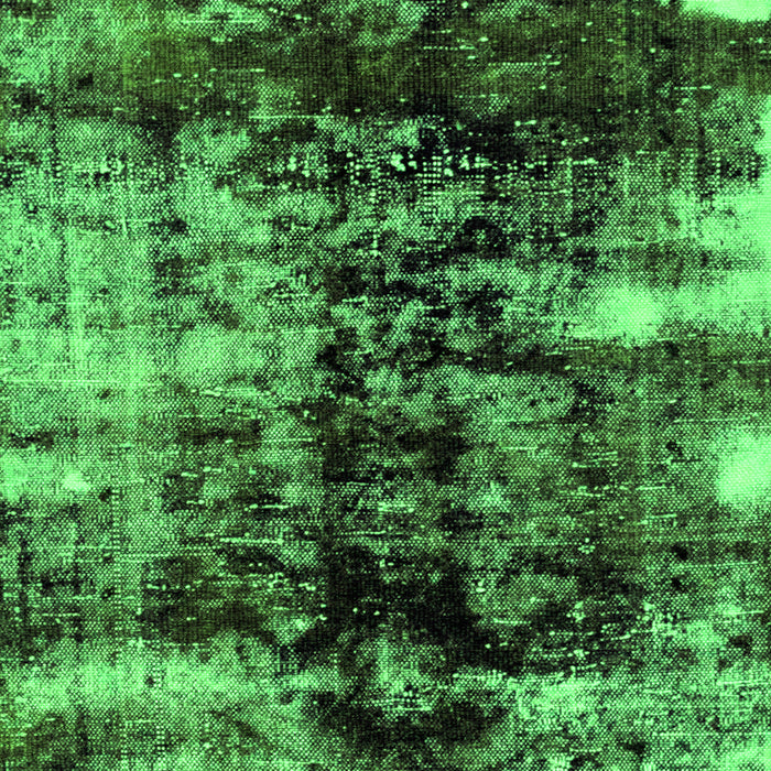 Machine Washable Abstract Green Modern Area Rugs, wshabs1979grn