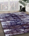 Abstract Plum Purple Modern Rug in Family Room, abs1979