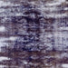 Square Machine Washable Abstract Plum Purple Rug, wshabs1979