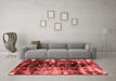 Modern Red Washable Rugs