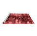 Modern Red Washable Rugs