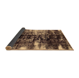 Sideview of Abstract Brown Modern Rug, abs1979brn