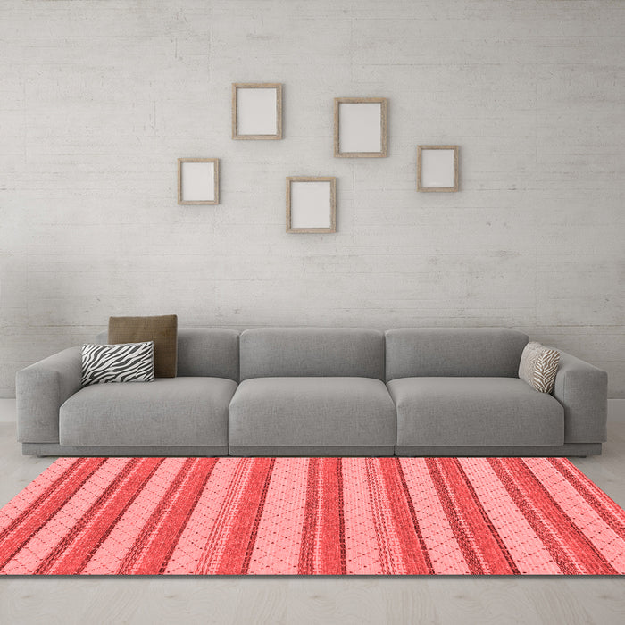 Modern Red Washable Rugs