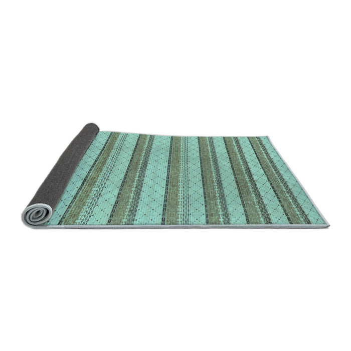 Sideview of Solid Light Blue Modern Rug, abs197lblu