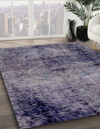 Abstract Plum Purple Modern Rug, abs1980