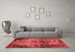 Modern Red Washable Rugs