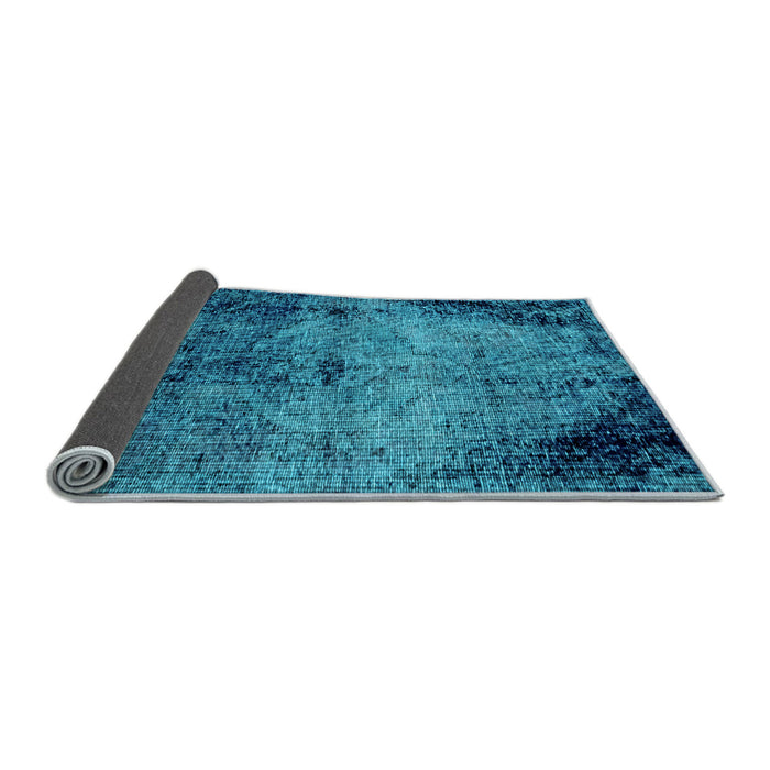 Sideview of Abstract Light Blue Modern Rug, abs1980lblu