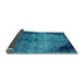 Sideview of Abstract Light Blue Modern Rug, abs1980lblu