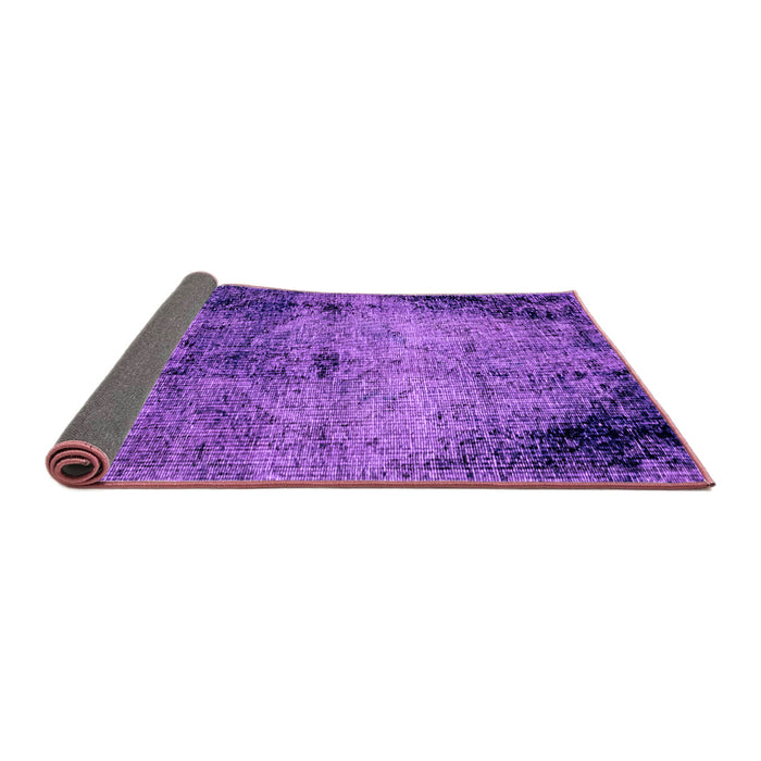Sideview of Abstract Purple Modern Rug, abs1980pur