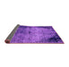 Sideview of Abstract Purple Modern Rug, abs1980pur