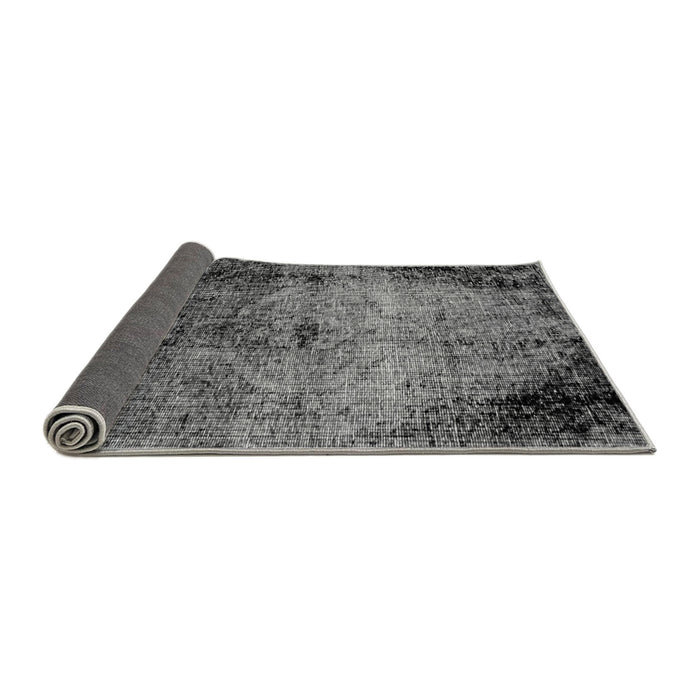Sideview of Abstract Gray Modern Rug, abs1980gry