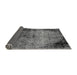 Sideview of Abstract Gray Modern Rug, abs1980gry