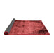 Abstract Red Modern Area Rugs