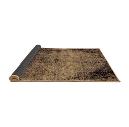 Sideview of Abstract Brown Modern Rug, abs1980brn