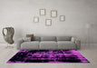 Machine Washable Abstract Pink Modern Rug in a Living Room, wshabs1981pnk