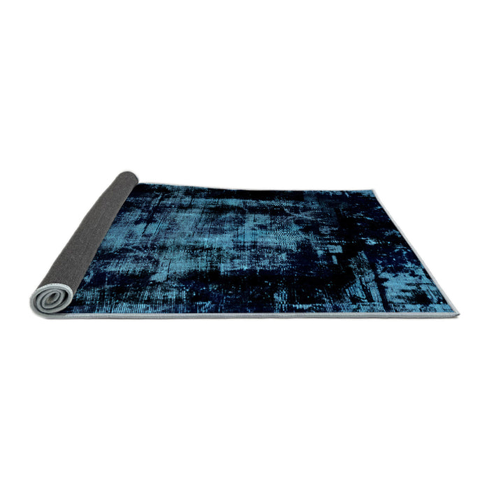 Sideview of Abstract Light Blue Modern Rug, abs1981lblu