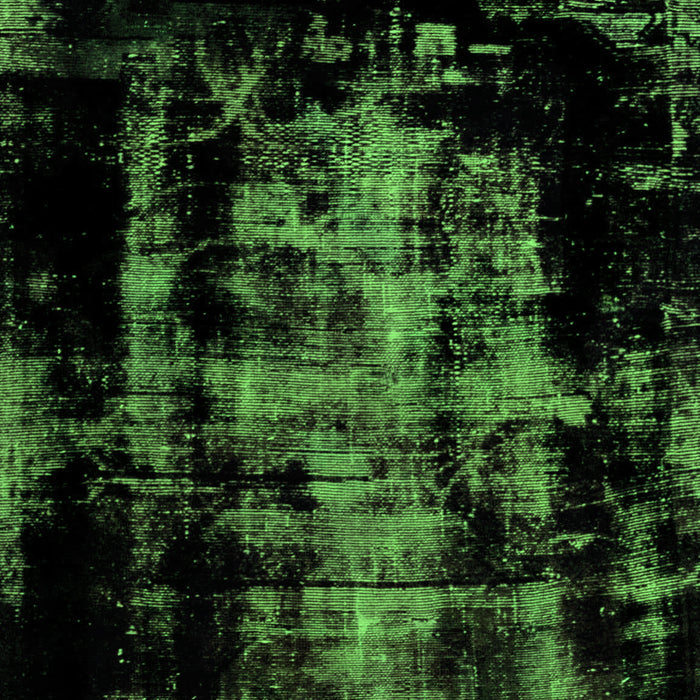 Machine Washable Abstract Green Modern Area Rugs, wshabs1981grn