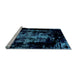 Sideview of Machine Washable Abstract Light Blue Modern Rug, wshabs1981lblu