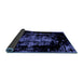 Sideview of Abstract Blue Modern Rug, abs1981blu