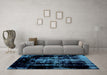 Machine Washable Abstract Light Blue Modern Rug in a Living Room, wshabs1981lblu