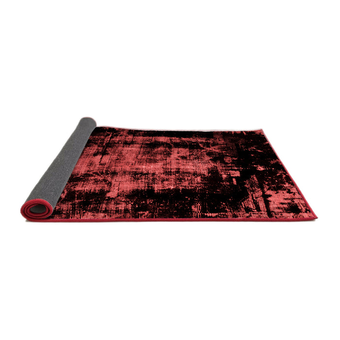 Abstract Red Modern Area Rugs