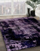 Machine Washable Abstract Black Rug in a Family Room, wshabs1981