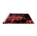 Modern Red Washable Rugs