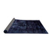 Sideview of Abstract Blue Modern Rug, abs1982