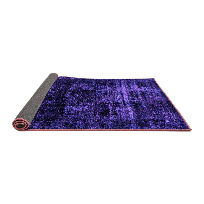 Sideview of Abstract Purple Modern Rug, abs1982pur