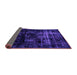 Sideview of Abstract Purple Modern Rug, abs1982pur