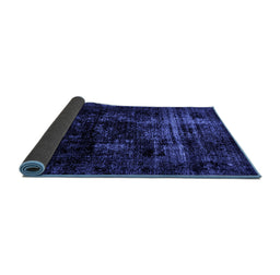 Sideview of Abstract Blue Modern Rug, abs1982blu