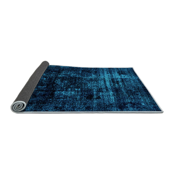 Sideview of Abstract Light Blue Modern Rug, abs1982lblu