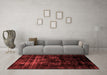 Modern Red Washable Rugs