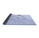 Sideview of Abstract Blue Modern Rug, abs1983blu