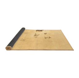 Sideview of Abstract Brown Modern Rug, abs1983brn