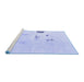 Sideview of Machine Washable Abstract Blue Modern Rug, wshabs1983blu