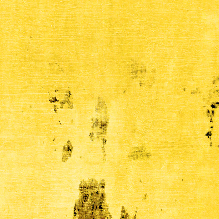 Square Abstract Yellow Modern Rug, abs1983yw