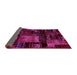 Sideview of Patchwork Pink Transitional Rug, abs1984pnk