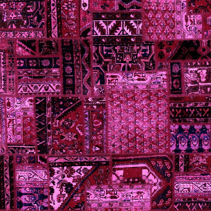 Patchwork Pink Transitional Rug, abs1984pnk