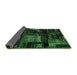 Sideview of Patchwork Emerald Green Transitional Rug, abs1984emgrn