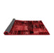 Patchwork Red Transitional Area Rugs