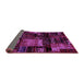 Sideview of Patchwork Purple Transitional Rug, abs1984pur