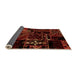 Sideview of Patchwork Orange Transitional Rug, abs1985org