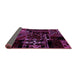 Sideview of Patchwork Purple Transitional Rug, abs1985pur